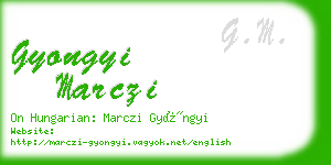 gyongyi marczi business card